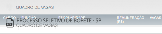 Vagas Concurso Público Bofete (PDF)