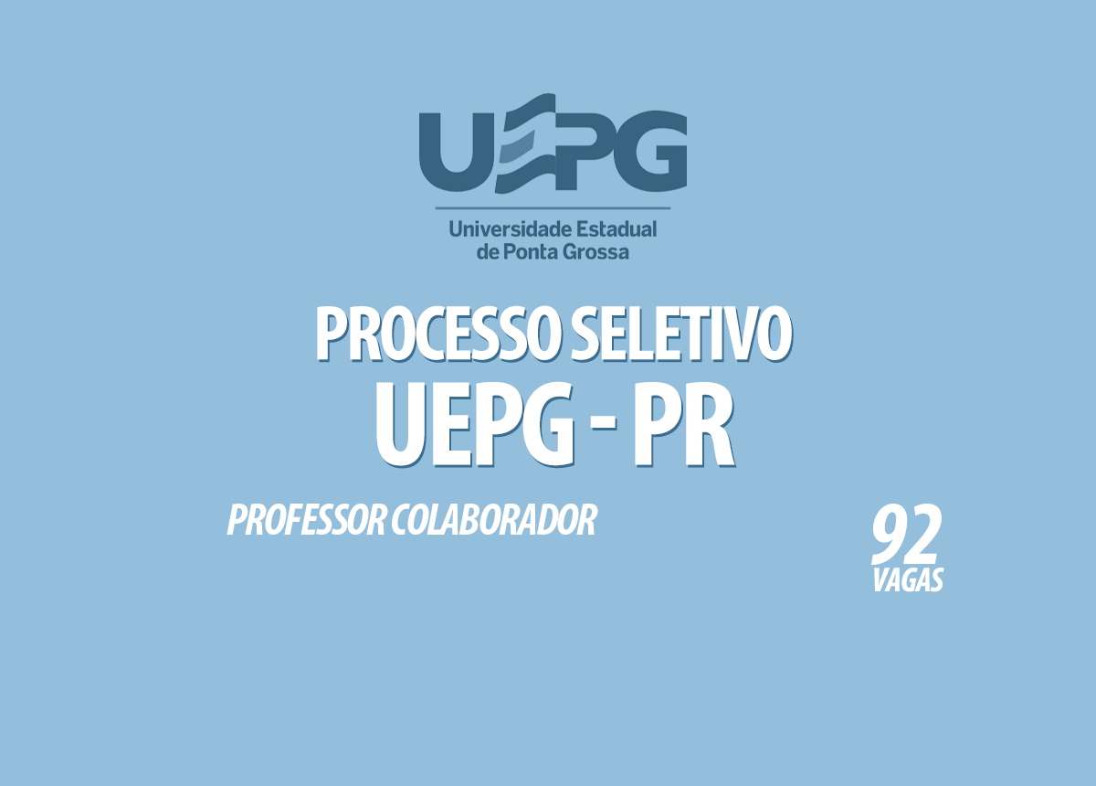 Processo Seletivo UEPG - PR Edital 119/2021