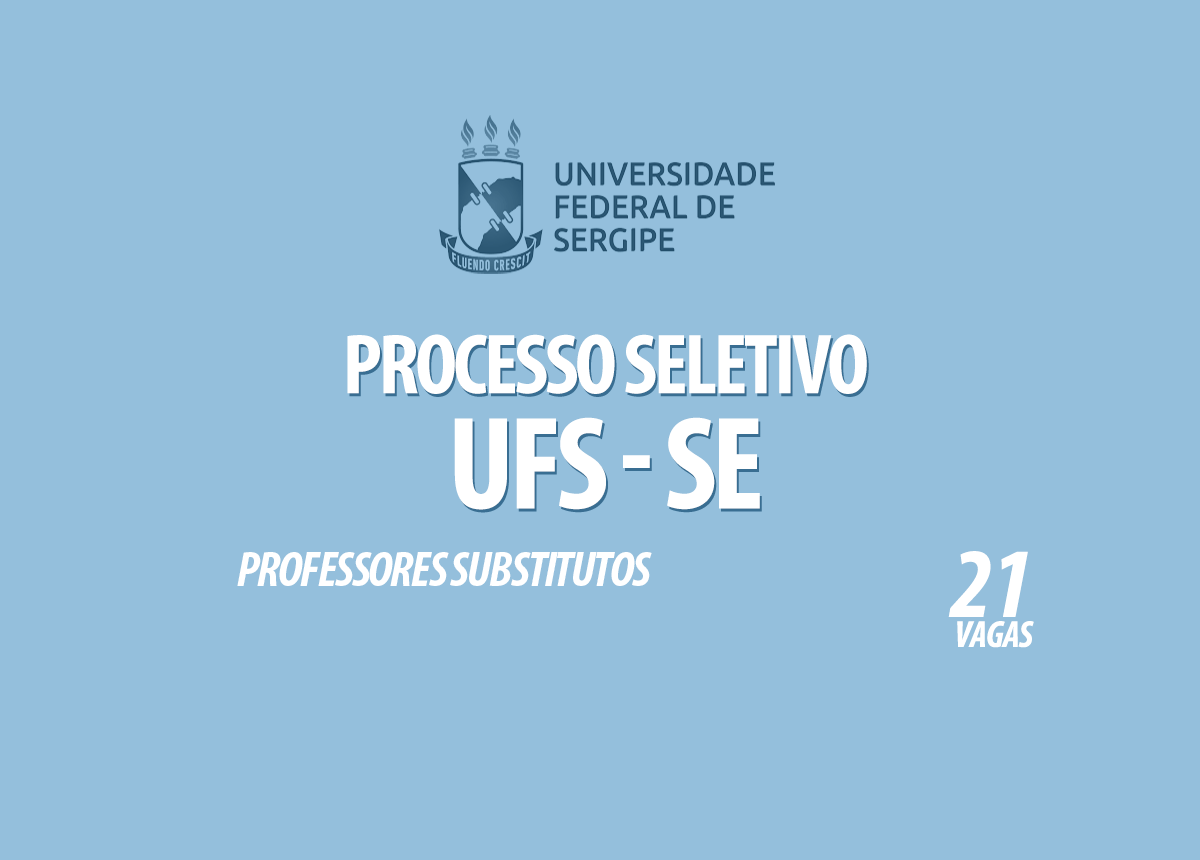 Processo Seletivo UFS - SE Edital 003/2021