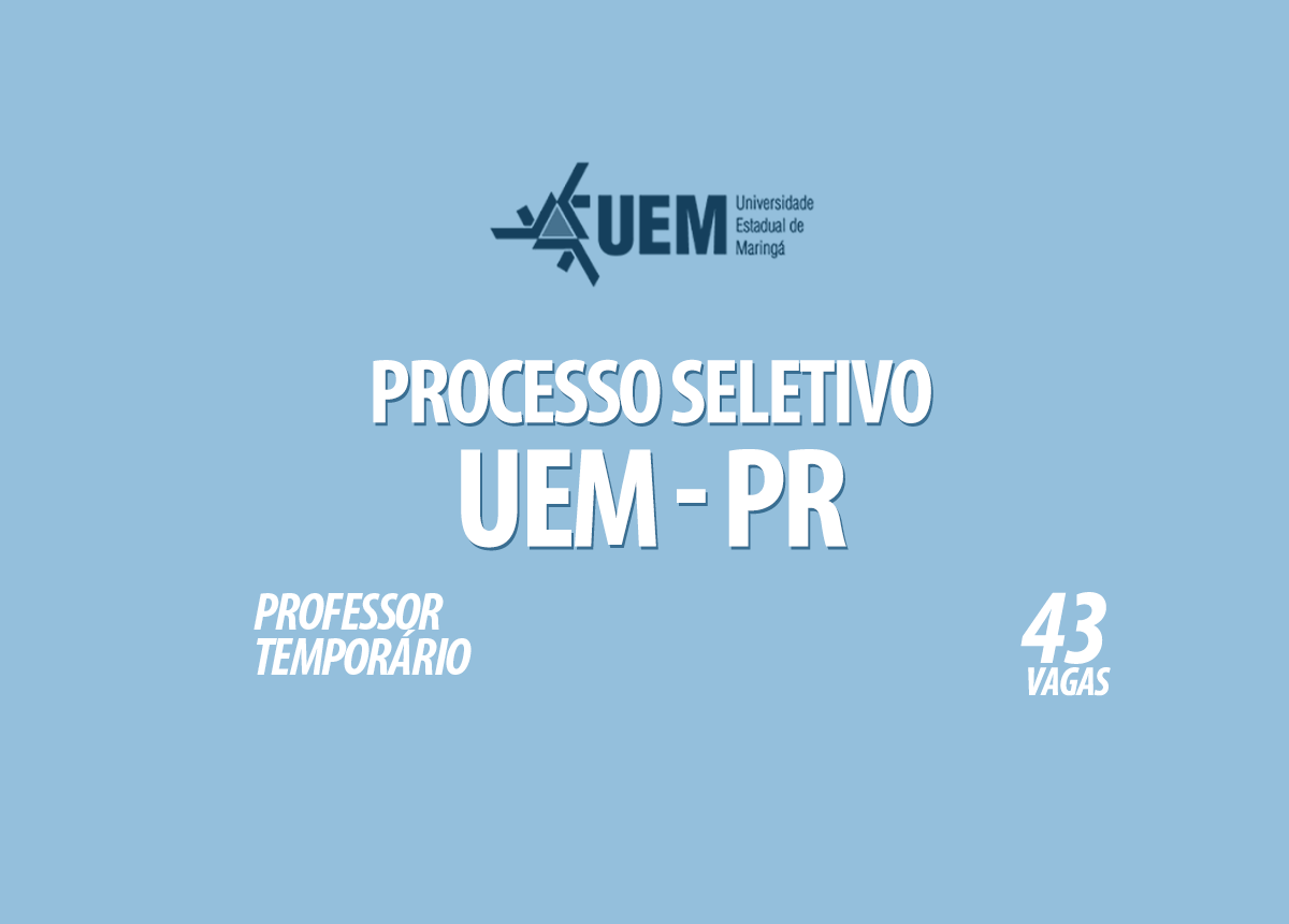 UEM Processo Seletivo Edital 053/2021