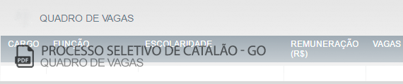Vagas Concurso Público Catalão (PDF)