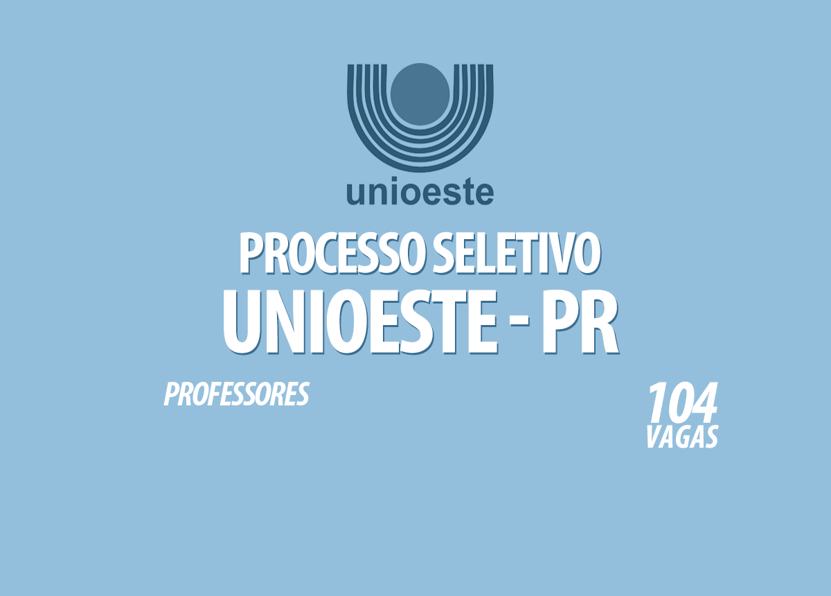 Processo Seletivo Unioeste - PR Edital 083/2021