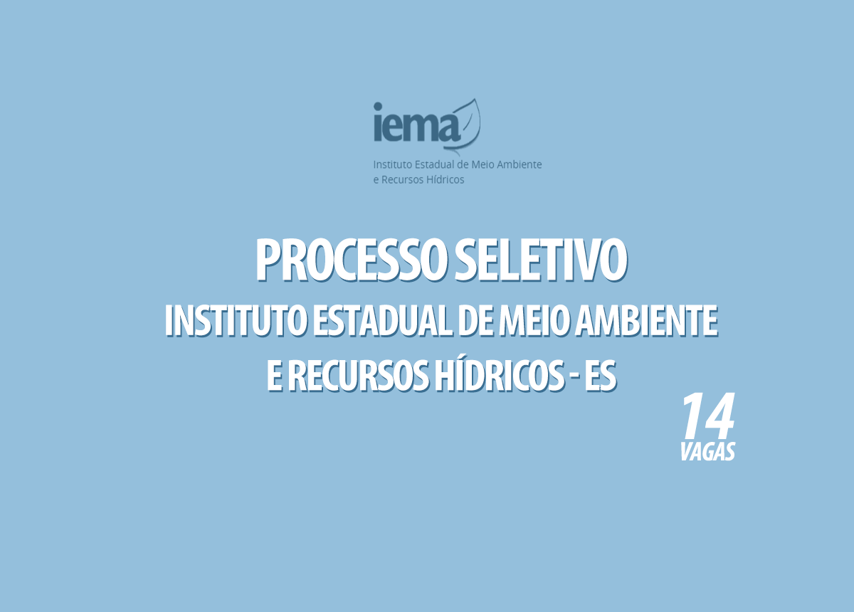 Processo Seletivo IEMA - ES Edital 001/2021