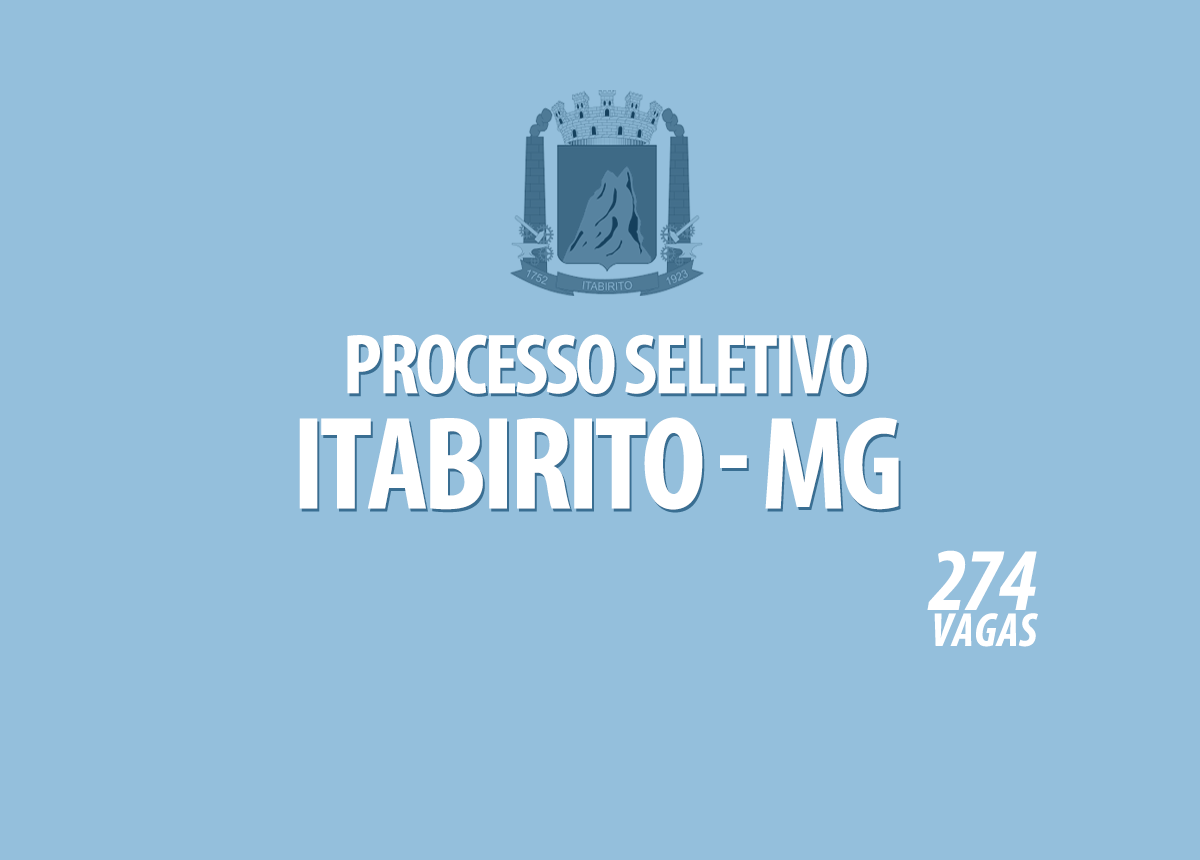 Processo Seletivo Itabirito - MG Edital 001/2021