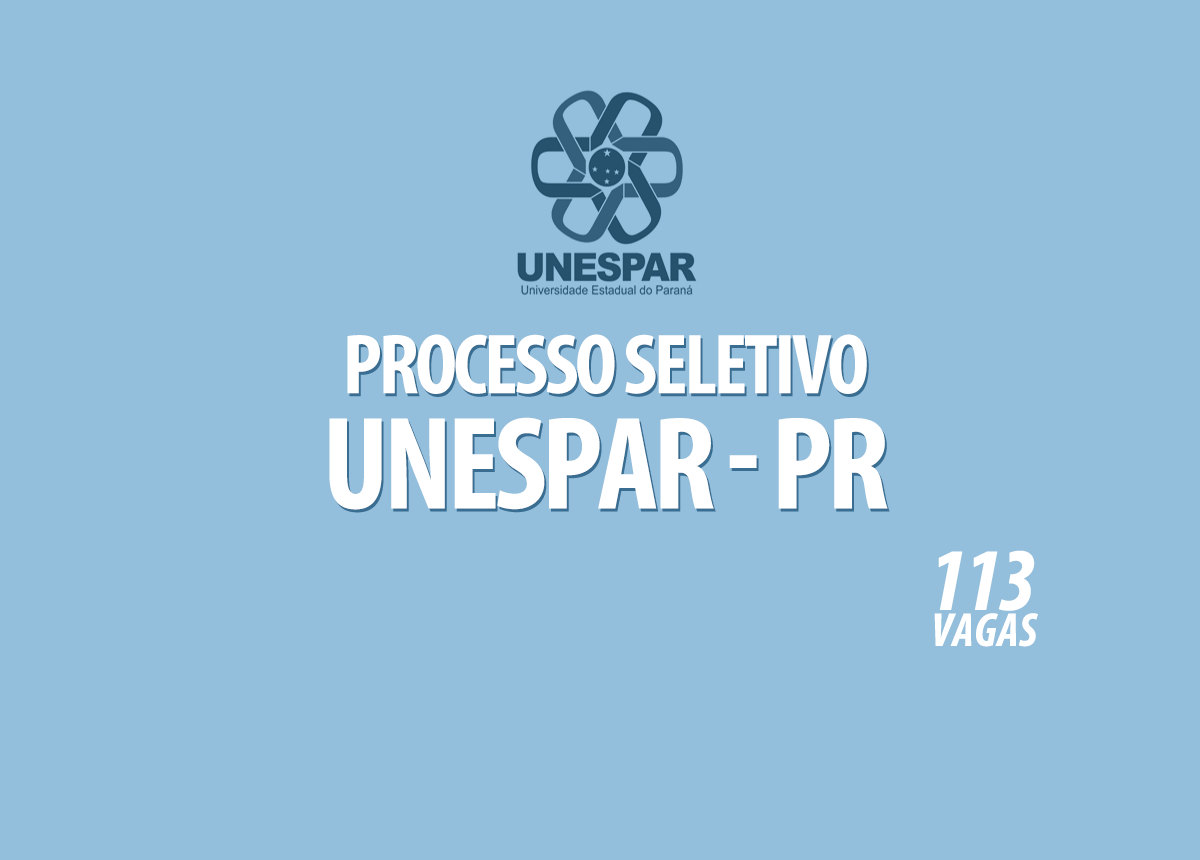 Processo Seletivo Unespar - PR Edital 001/2021