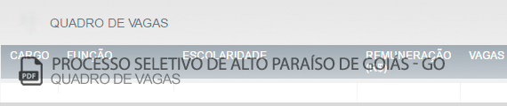 Vagas Concurso Público Alto Paraíso de Goiás (PDF)