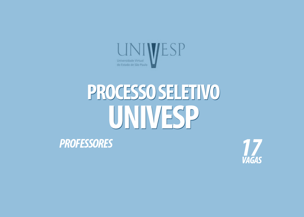 Processo Seletivo Univesp Edital 001/2021