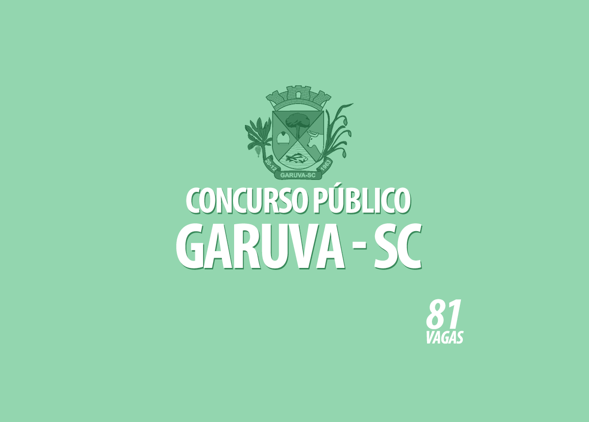 Concurso Público Garuva - SC Edital 001/2021