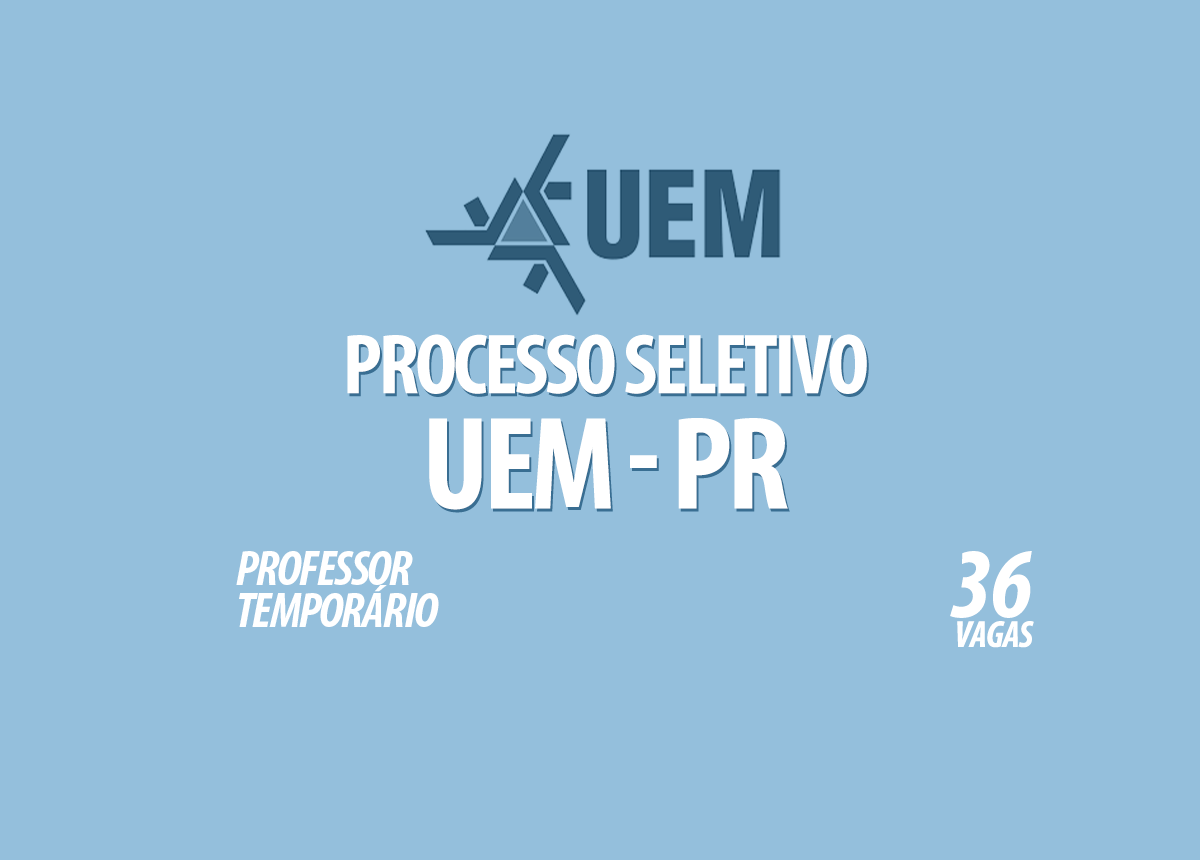 Processo Seletivo UEM - PR Edital 160/2021