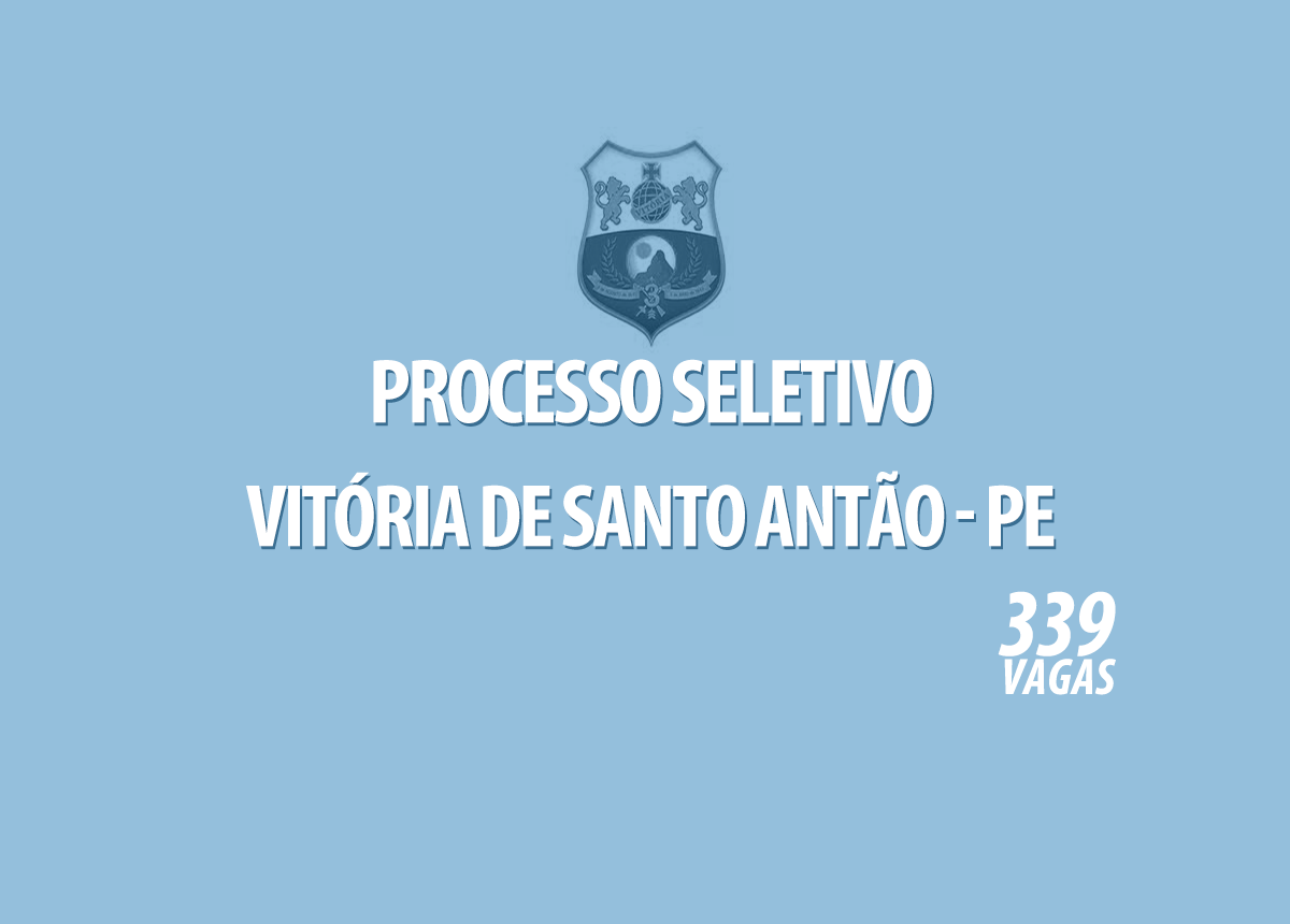 Processo Seletivo Vitória de Santo Antão - PE Edital 001/2021
