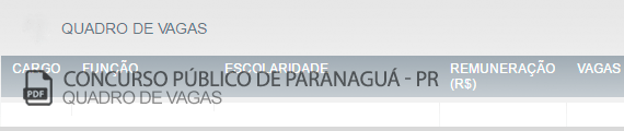 Vagas Concurso Público Paranaguá (PDF)