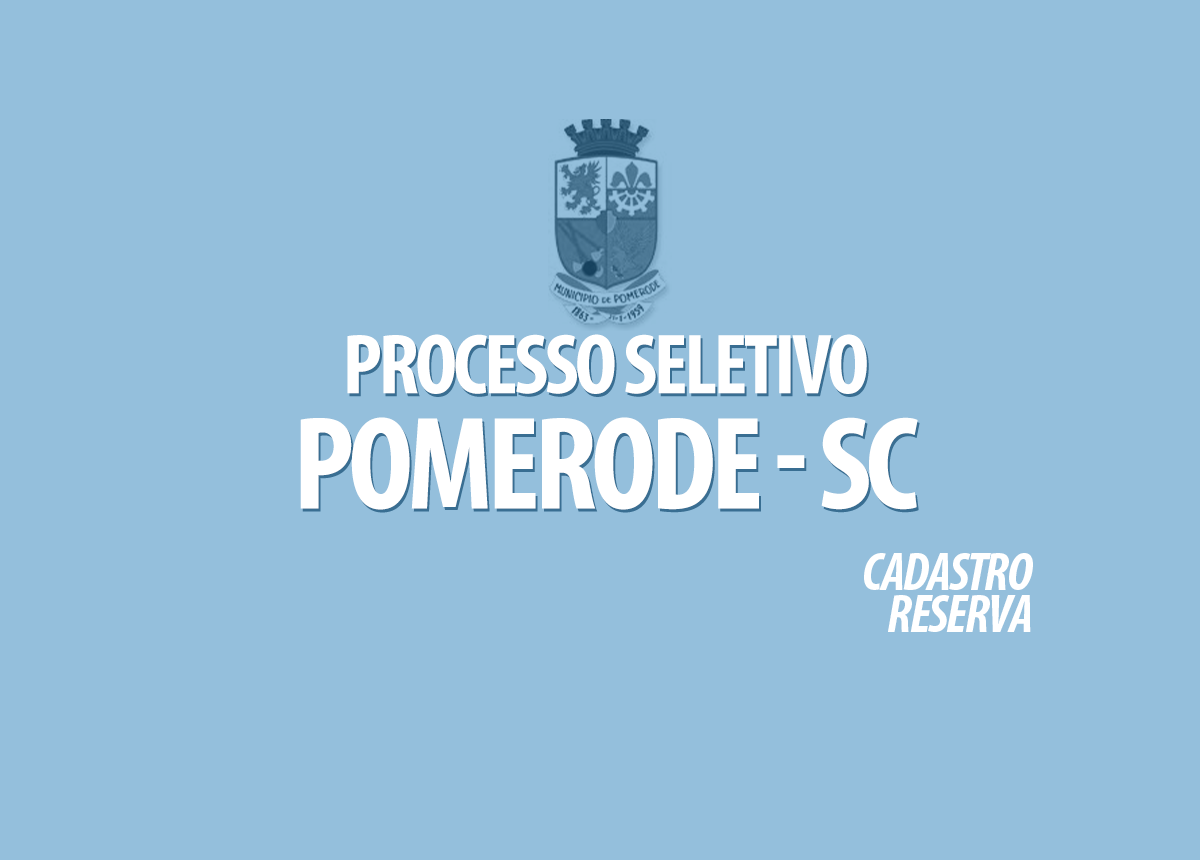Processo Seletivo Pomerode - SC Edital 072/2021