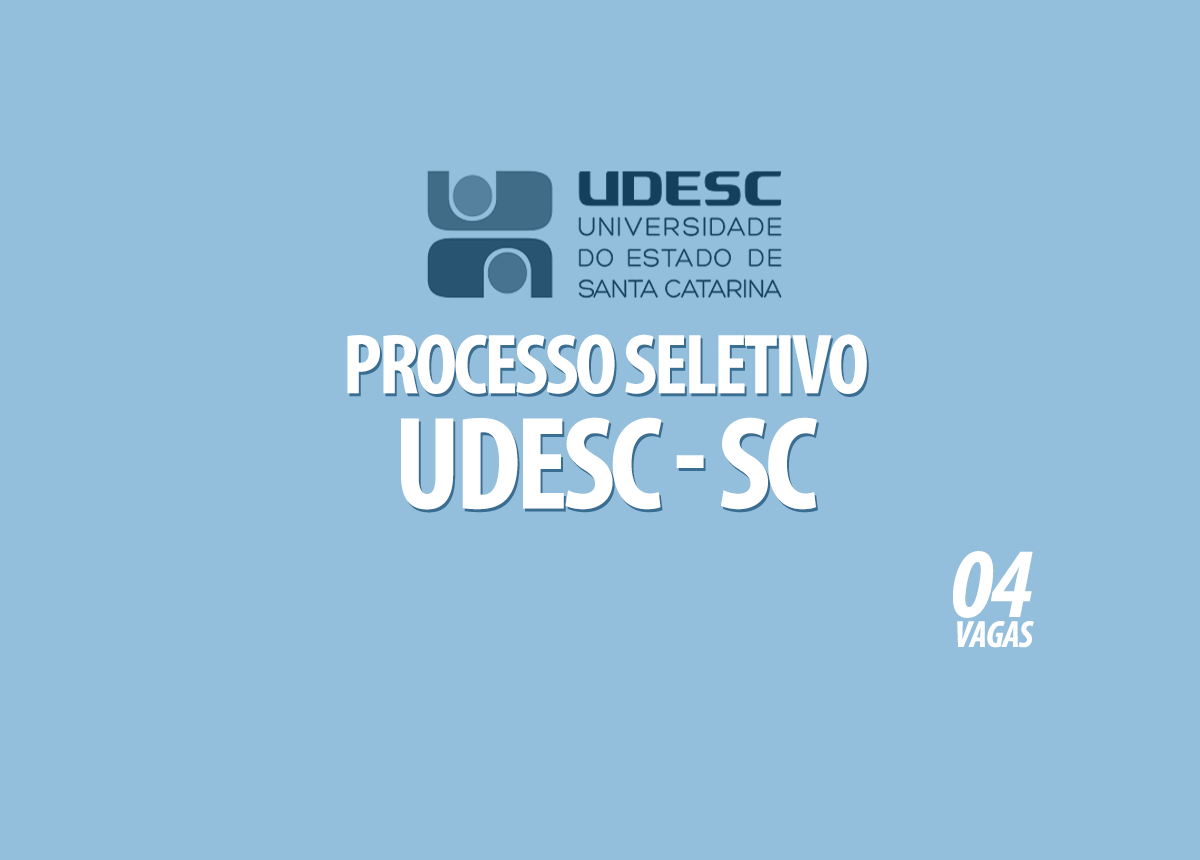 Processo Seletivo UDESC - SC Edital 004/2021