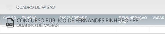 Vagas Concurso Público Fernandes Pinheiro (PDF)