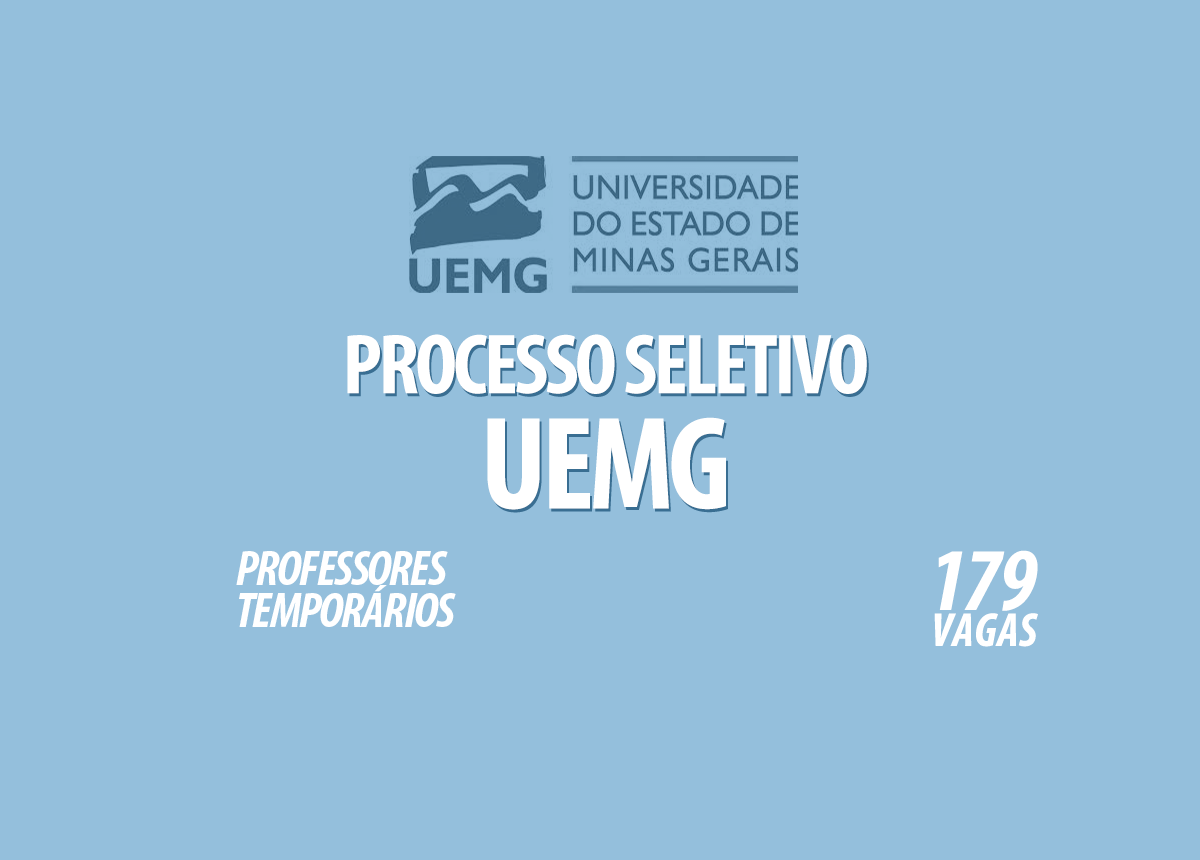 Processo Seletivo UEMG Edital 010/2022