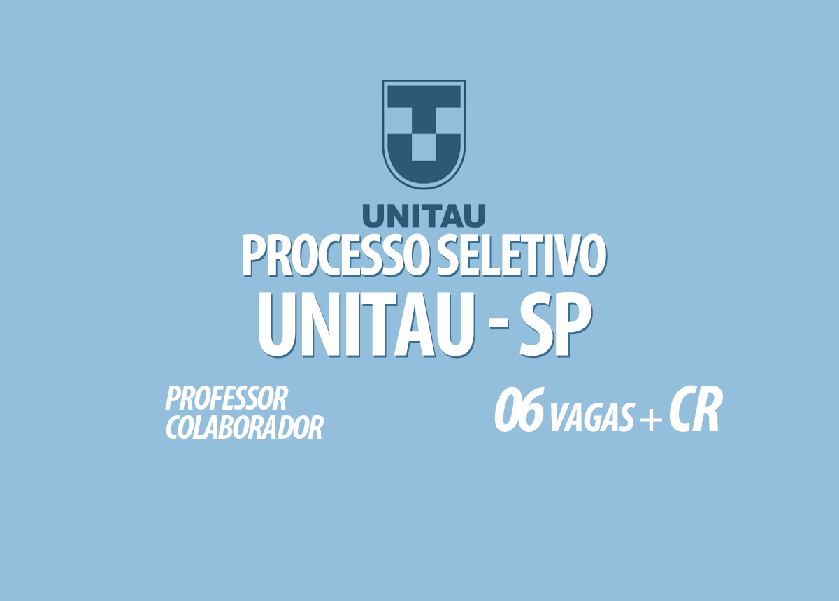 Processo Seletivo Unitau - SP Edital 029/2021