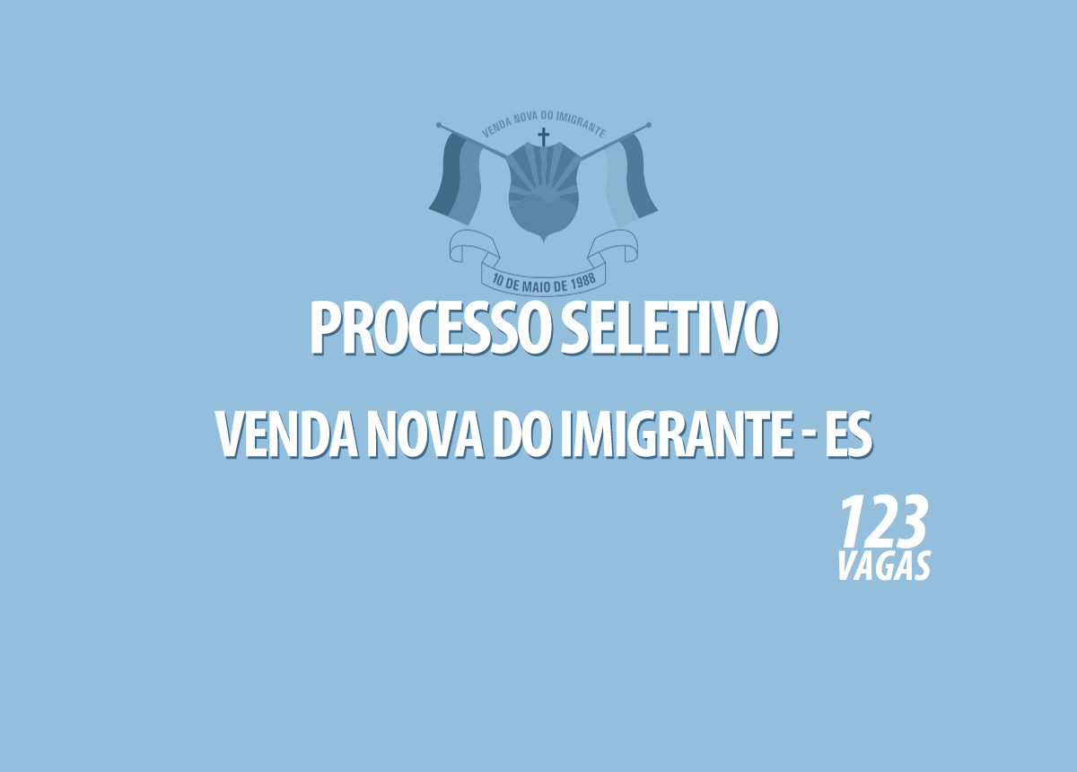 Processo Seletivo Venda Nova do Imigrante - ES Edital 001/2022