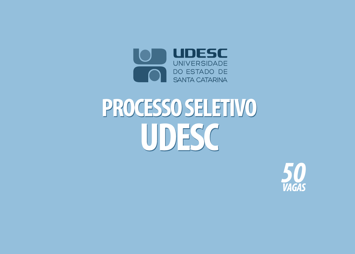 Processo Seletivo UDESC Edital 001/2022