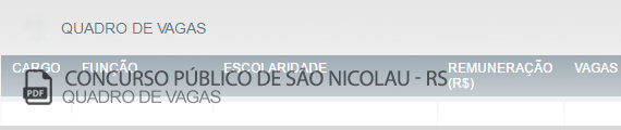 Vagas Concurso Público São Nicolau (PDF)