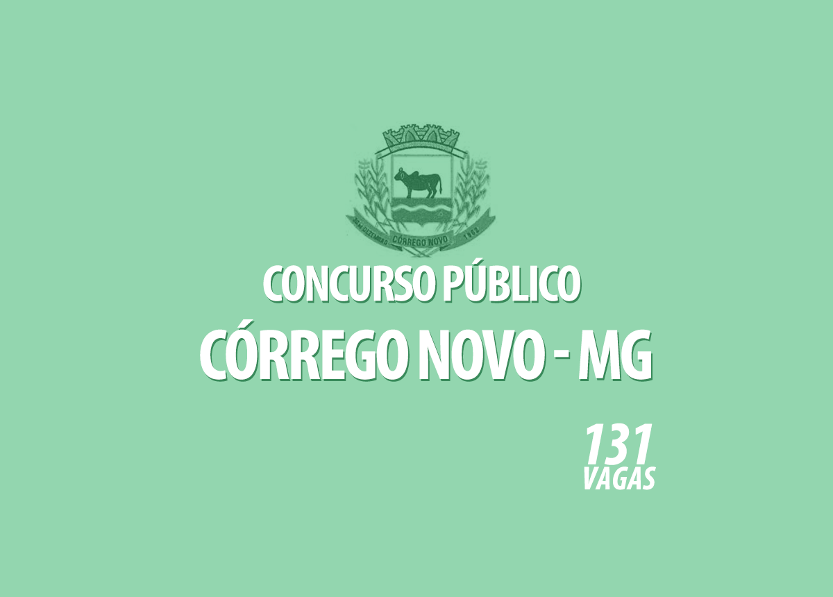 Concurso Público Prefeitura Córrego Novo - MG Edital 001/2022