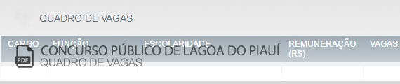 Vagas Concurso Lagoa do Piauí (PDF)