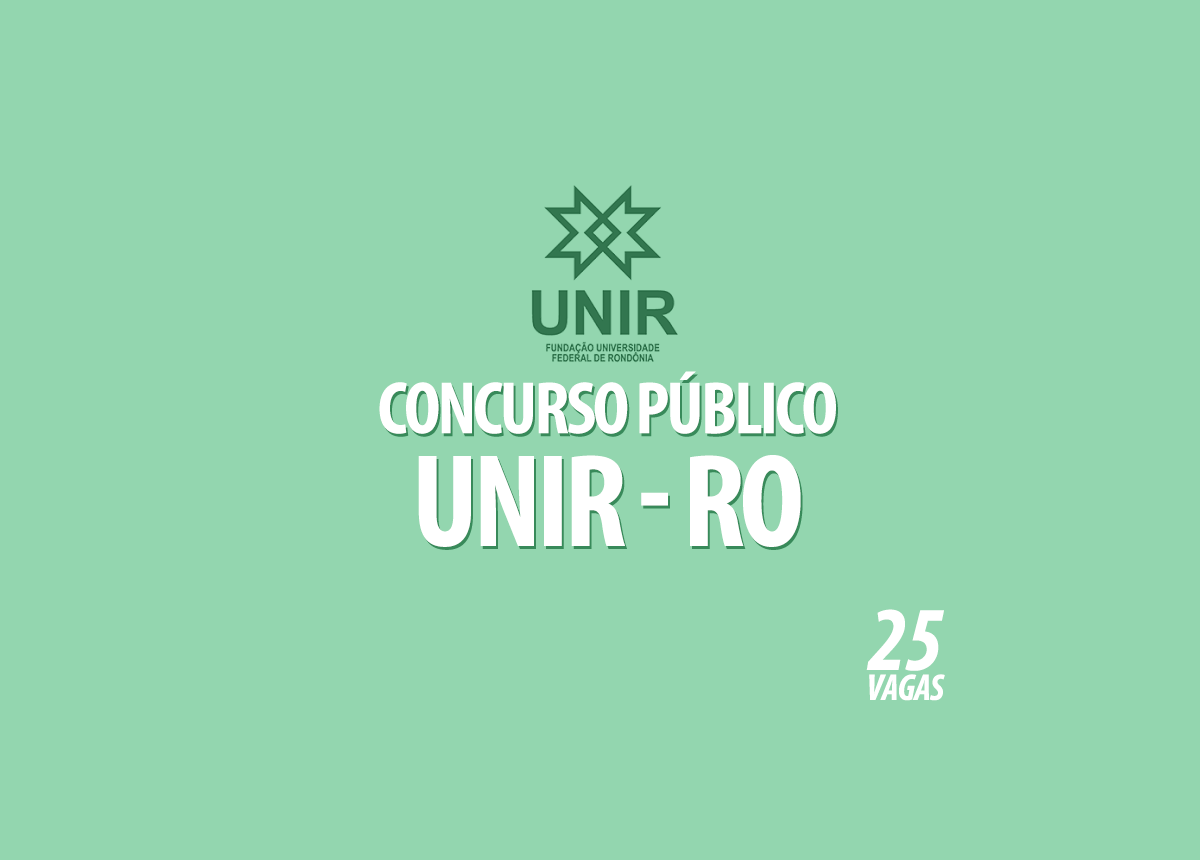 Concurso Público UNIR - RO Edital 003/2022