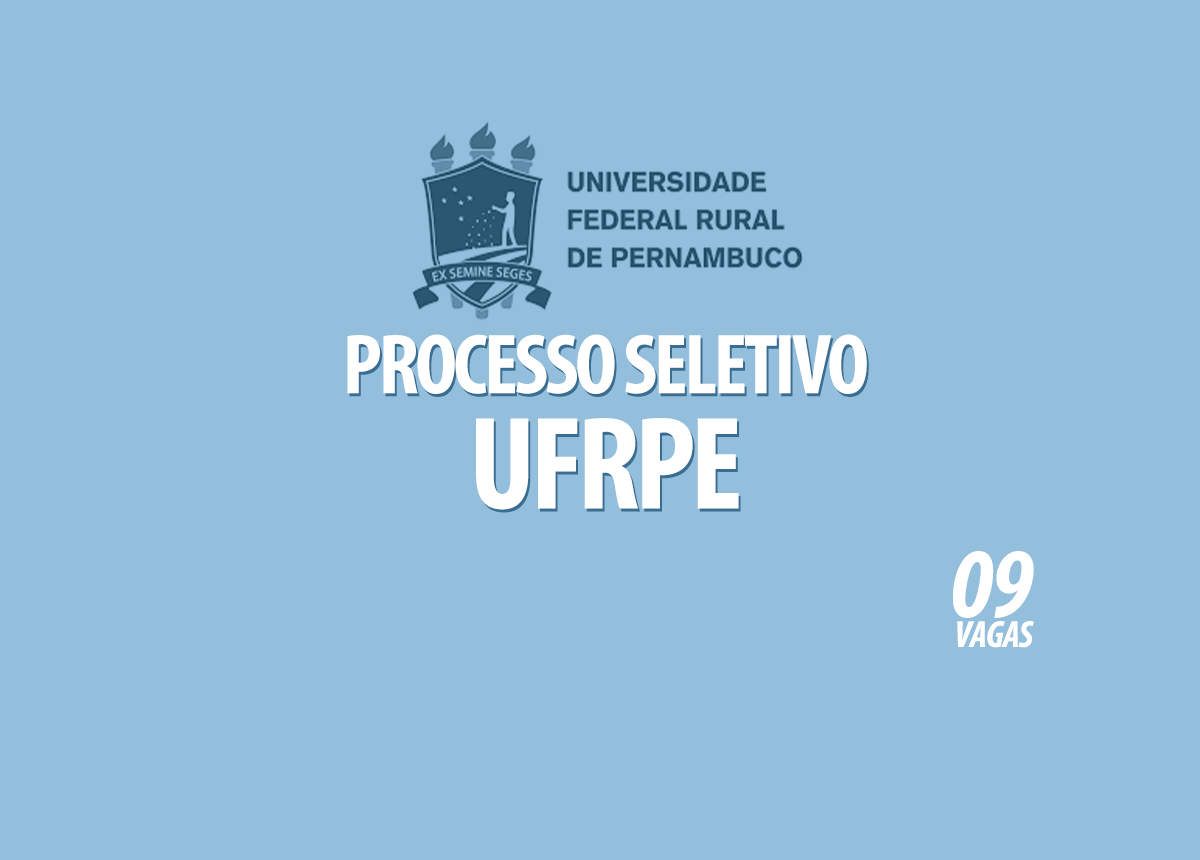 Processo Seletivo da UFRPE Edital 013/2022