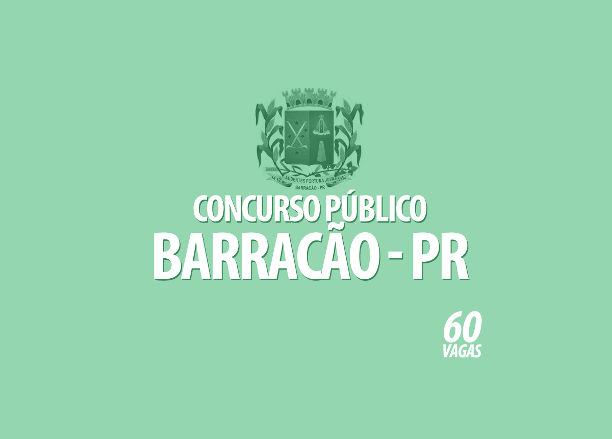 Concurso Público Prefeitura Barracão - PR Edital 001/2022