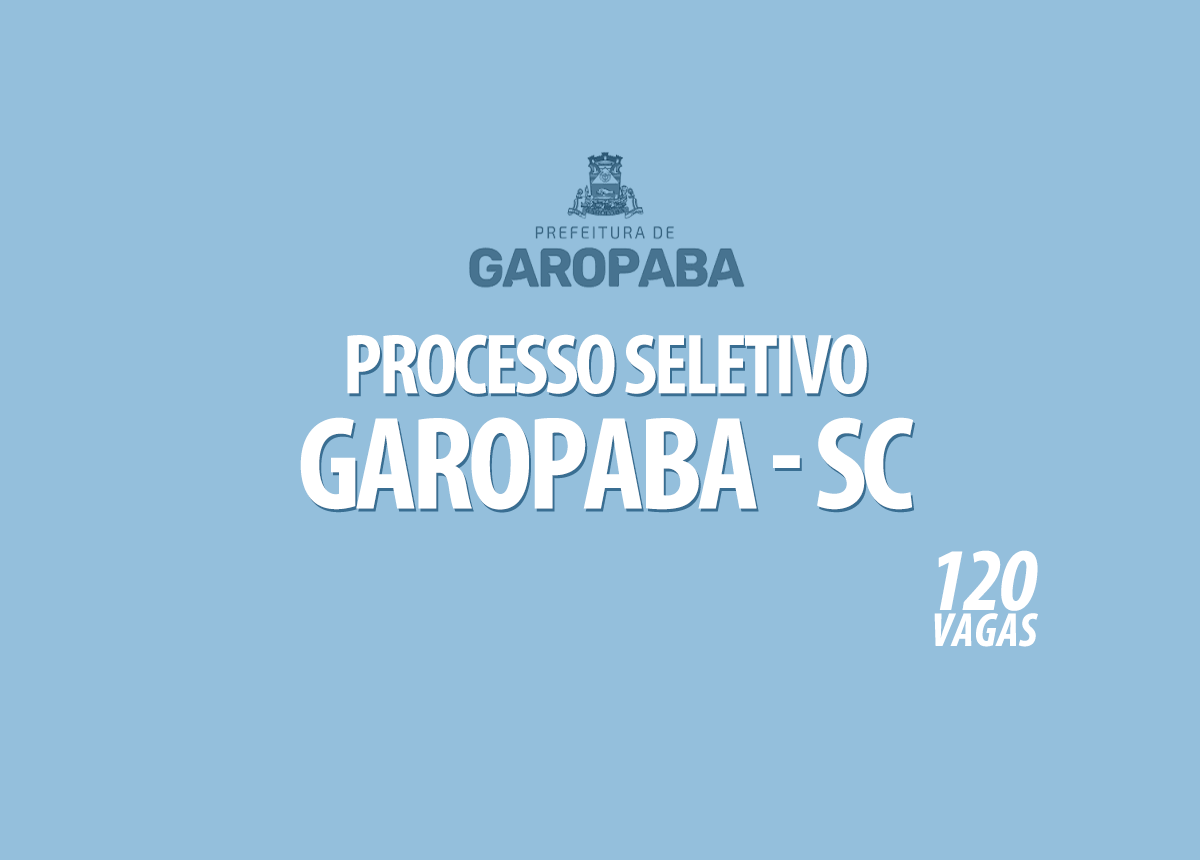 Processo Seletivo Garopaba - SC Edital 001/2022