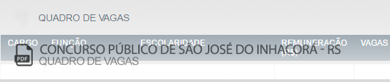 Vagas Concurso São José do Inhacorá (PDF)