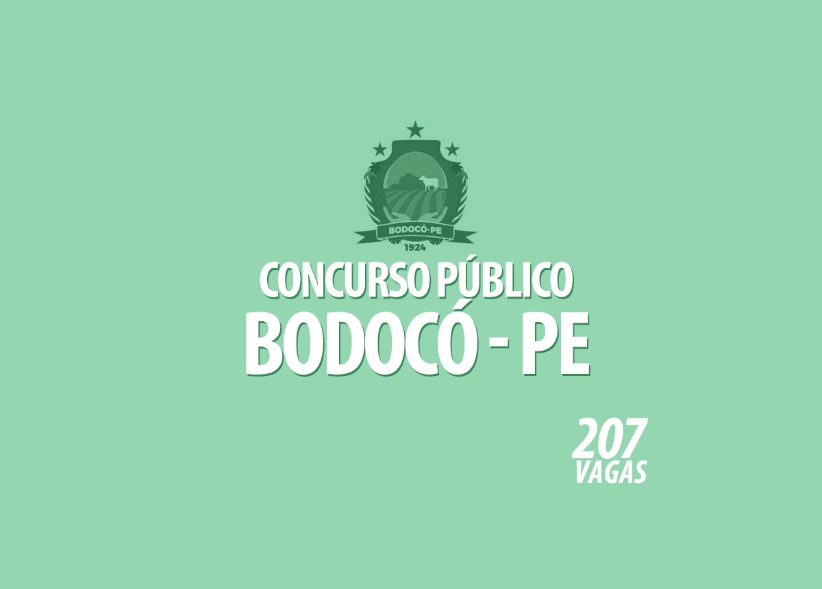 Concurso Público Prefeitura Bodocó - PE Edital 001/2022