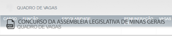 Vagas Concurso Público ALMG (PDF)