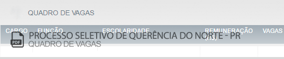 Vagas Concurso Público Querência do Norte (PDF)