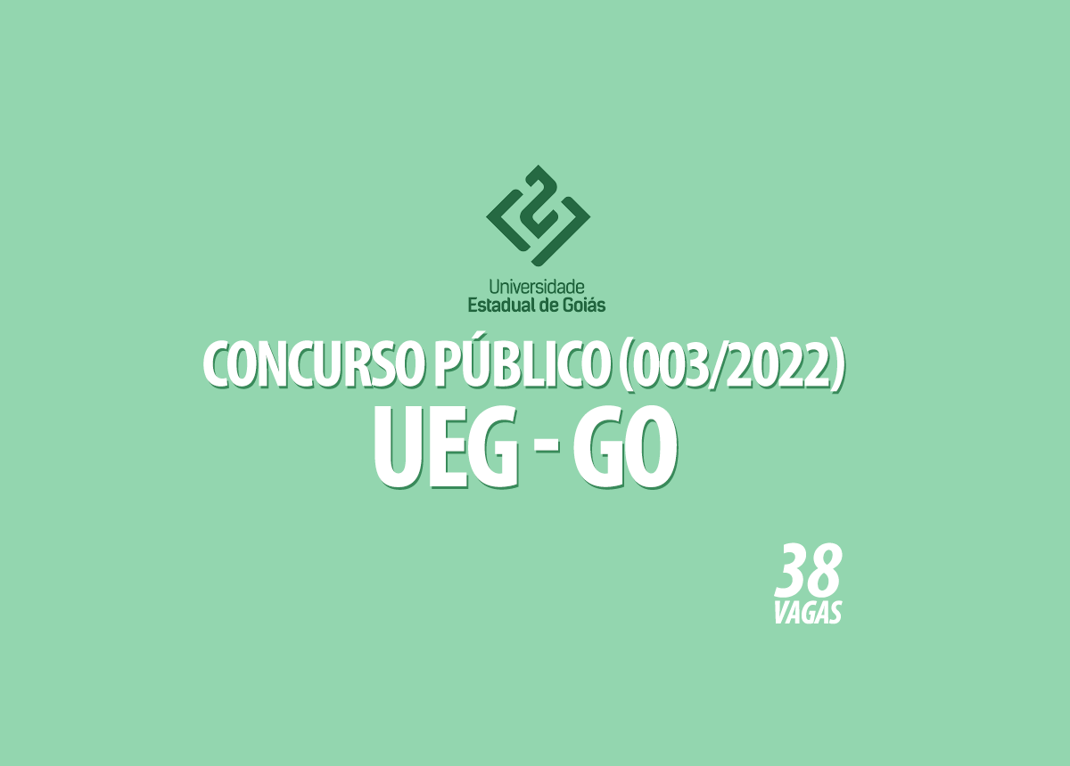 Concurso da UEG - GO Edital 003/2022