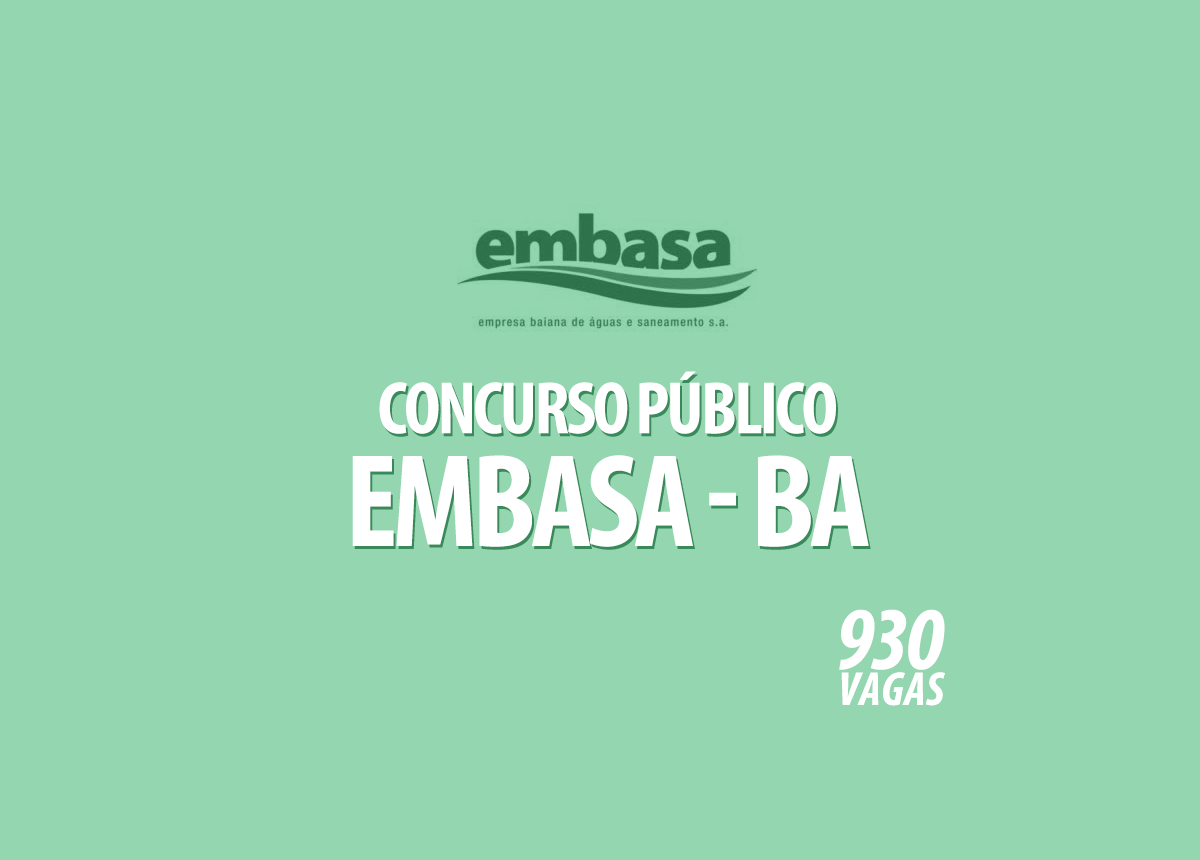 Concurso Público Embasa - BA Edital 001/2022
