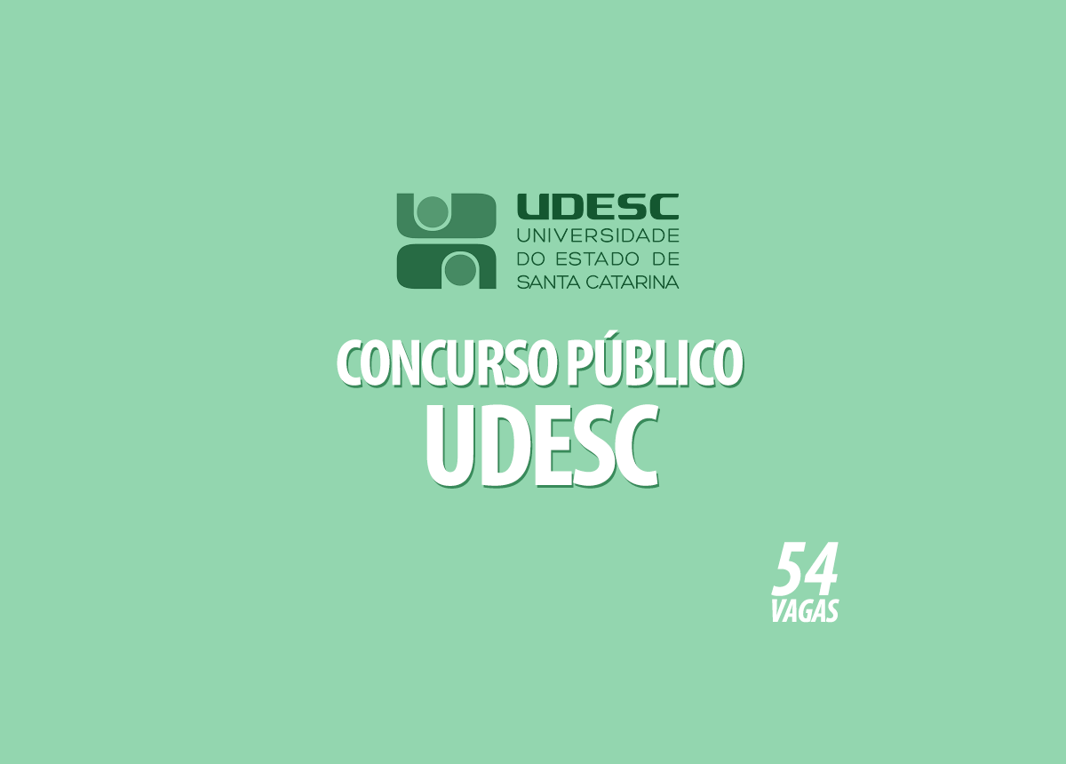 Concurso Público UDESC Edital 001/2022