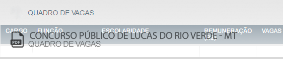 Vagas Concurso Público Lucas do Rio Verde (PDF)