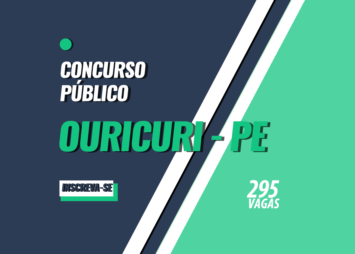 Concurso Público de Ouricuri - PE Edital 001/2022