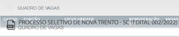 Vagas Concurso Público Nova Trento (PDF)