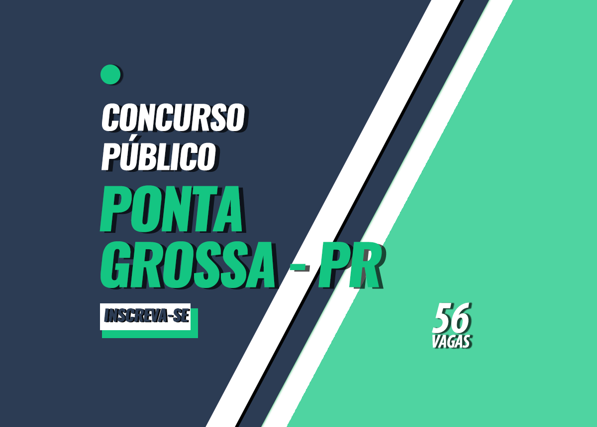 Concurso Prefeitura Ponta Grossa - PR Edital 003/2022