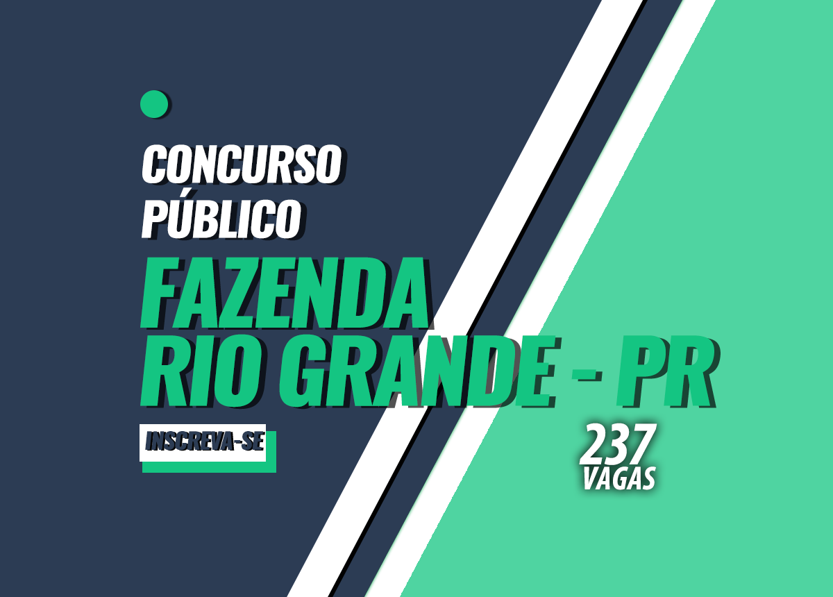 Concurso Fazenda Rio Grande - PR Edital 002/2023