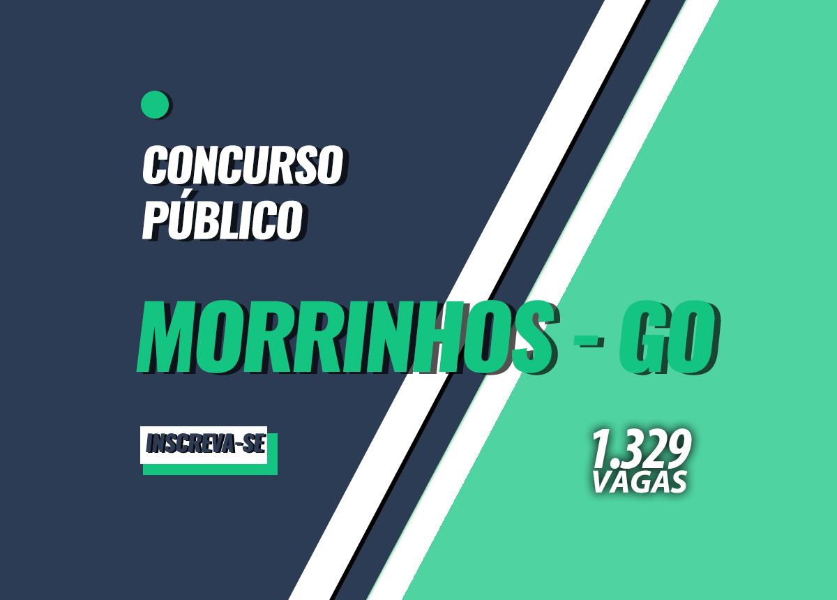 Concurso Prefeitura Morrinhos - GO Edital 001/2023