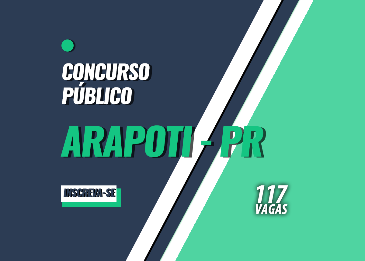 Concurso Prefeitura Arapoti - PR Edital 001/2023