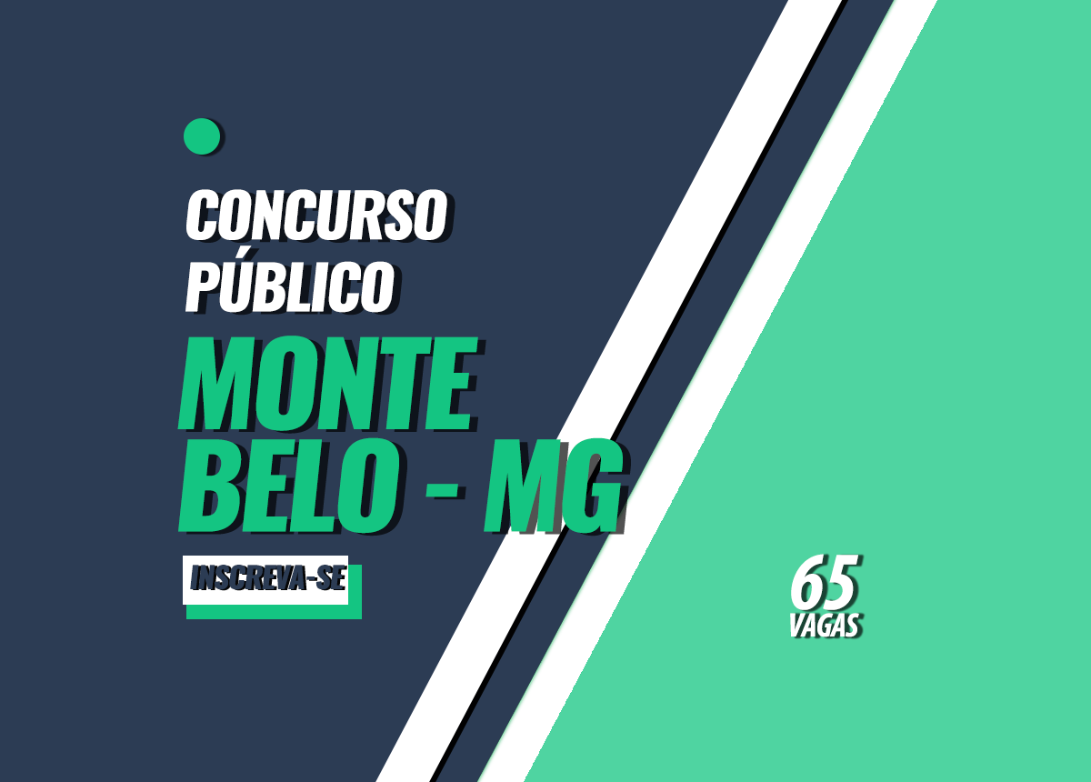 Concurso Público de Monte Belo - MG Edital 001/2023