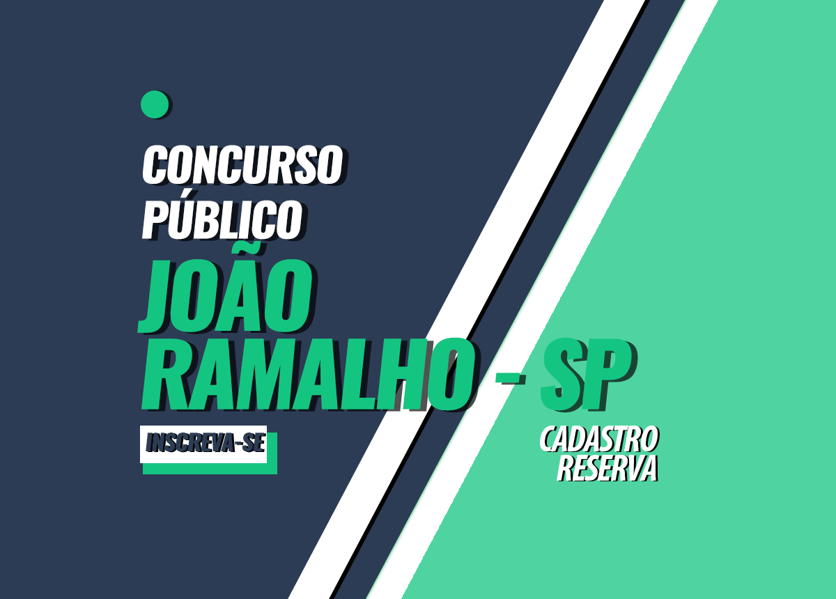 Concurso Prefeitura João Ramalho - SP Edital 001/2023