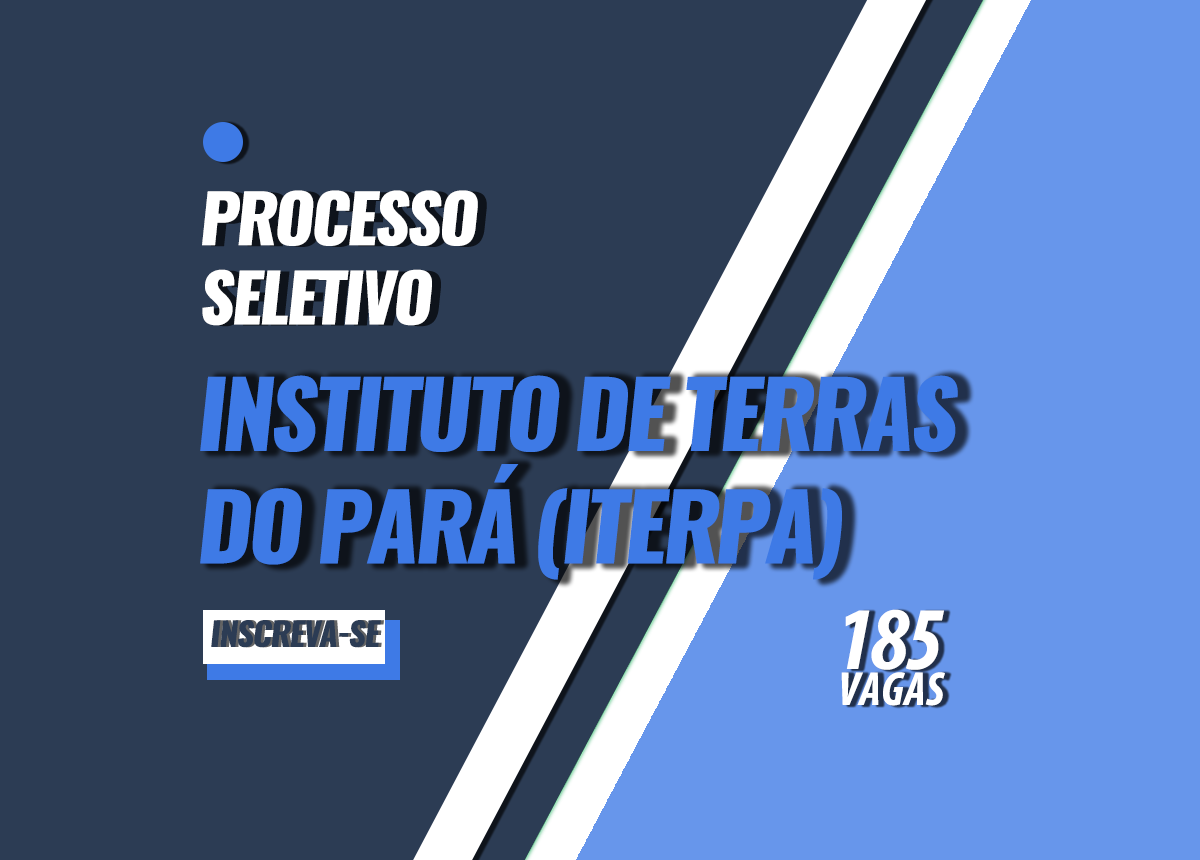 Processo Seletivo Iterpa Edital 001/2023