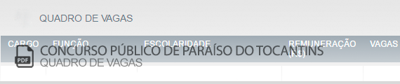 Vagas Concurso Público Prefeitura Paraíso do Tocantins (PDF)