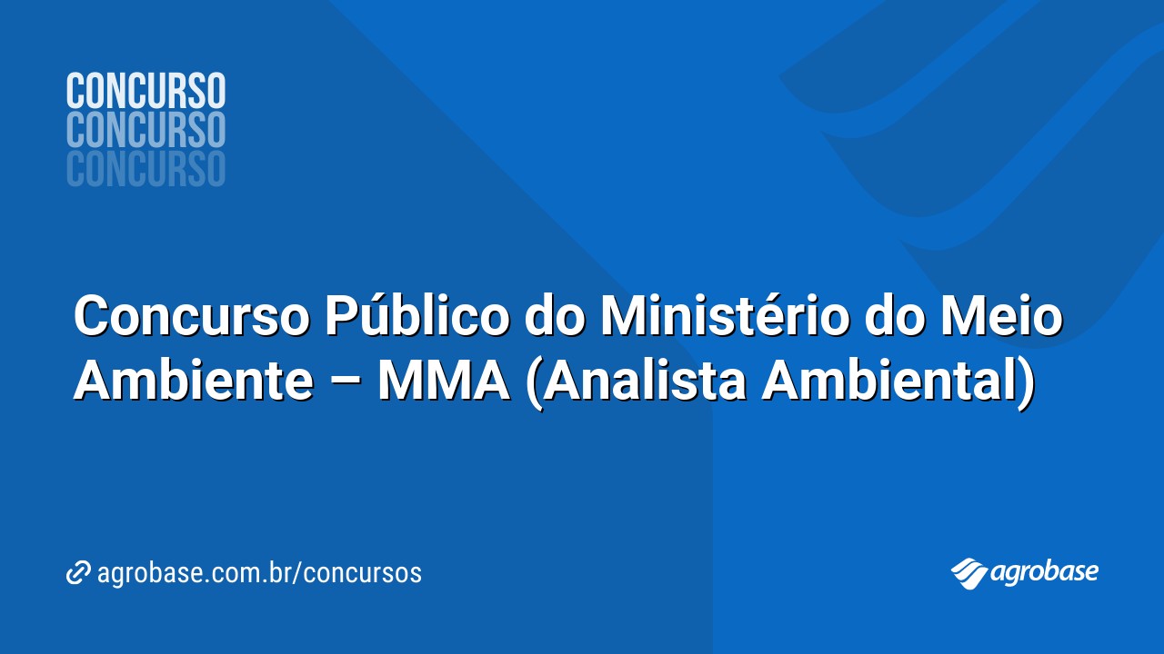 Concurso Público do Ministério do Meio Ambiente - MMA (Analista ...