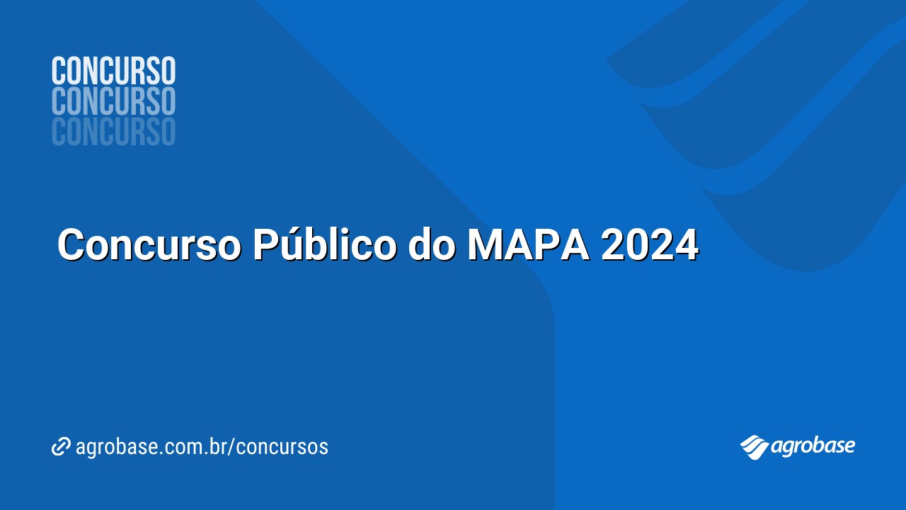 Concurso Público do MAPA 2024