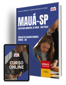 Comprar: Apostila Prefeitura de Mauá - SP 2025 - Auxiliar de Desenvolvimento Infantil - ADI